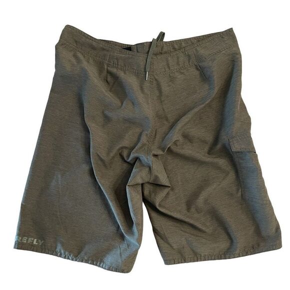 Firefly Mens Board Shorts Side Pocket Polyester Olive Green Medium - Picture 2 of 7